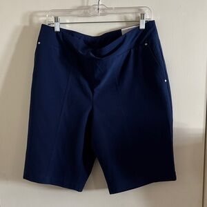 Chicos Zenergy Navy Women's Shorts NWT